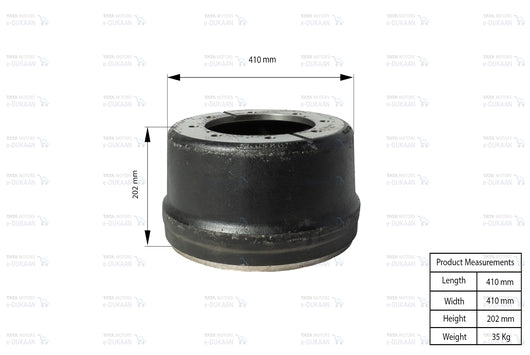 Brake Drum Front - TATA  1116