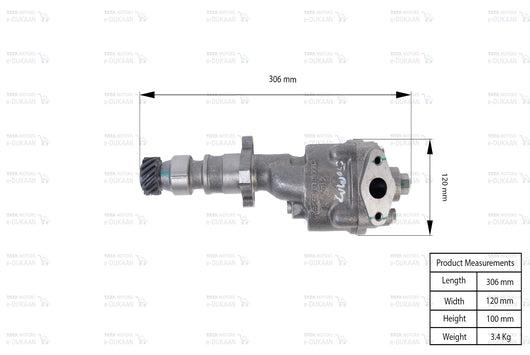 Engine Oil Pump - TATA 713