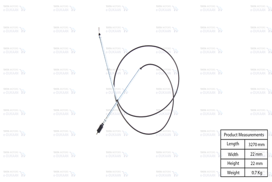 Accelator Cable - TATA 2518