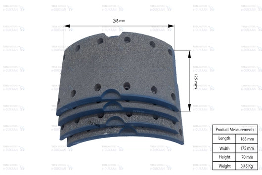 Brake Lining Front - TATA 709